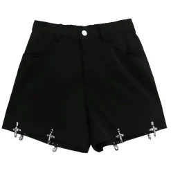 LISTEN FLAVOR Zettai Ryoiki Fire Buckle Black Pants