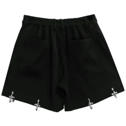 LISTEN FLAVOR Zettai Ryoiki Fire Buckle Black Pants