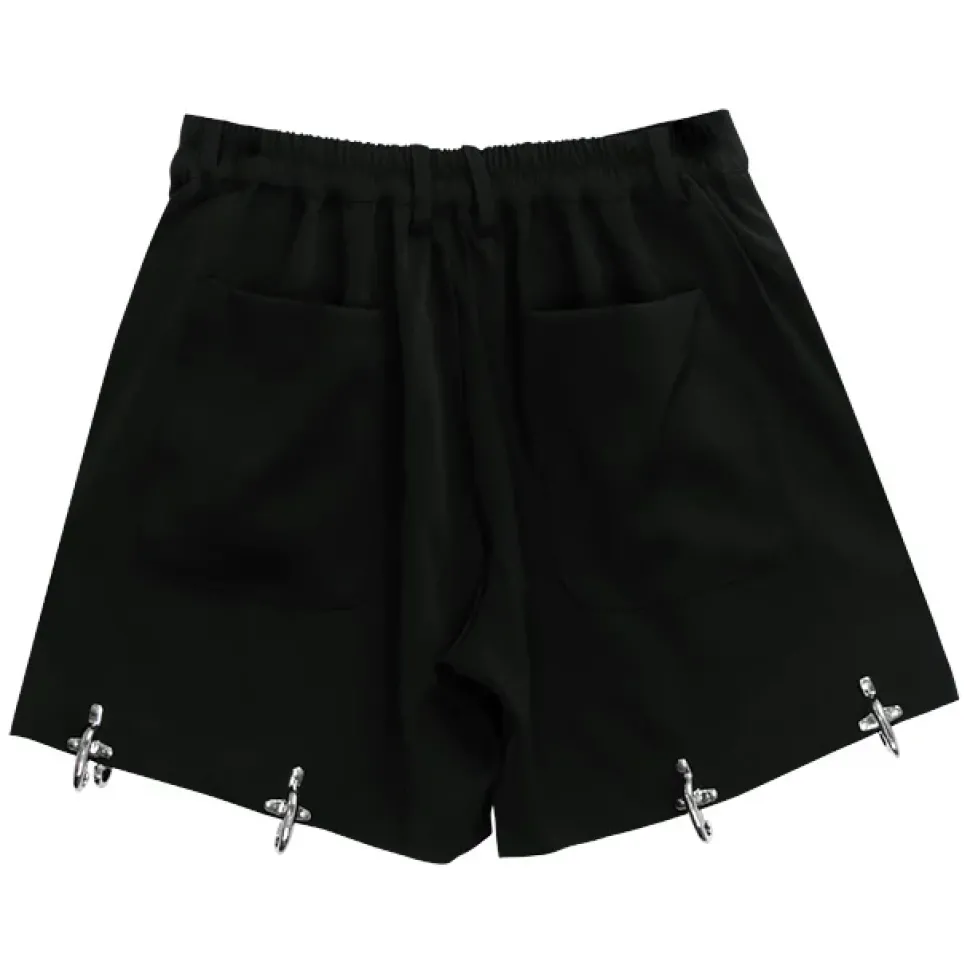 LISTEN FLAVOR Zettai Ryoiki Fire Buckle Black Pants