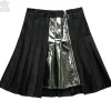 LISTEN FLAVOR Zip Pleated Skirt