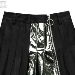 LISTEN FLAVOR Zip Pleated Skirt