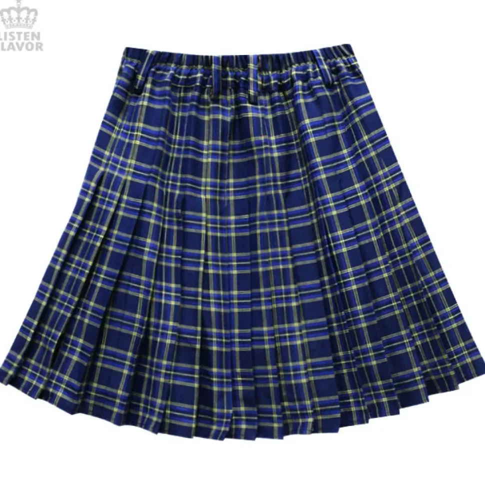 LISTEN FLAVOR Zip Pleated Skirt