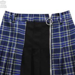 LISTEN FLAVOR Zip Pleated Skirt