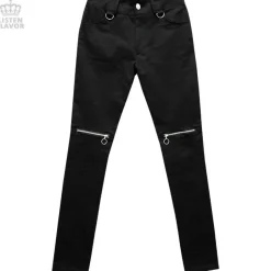 LISTEN FLAVOR Zip Skinny Pants w/ Suspenders
