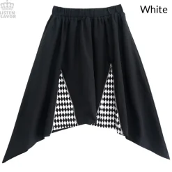 LISTEN FLAVOR Zippered Hem Line Skirt