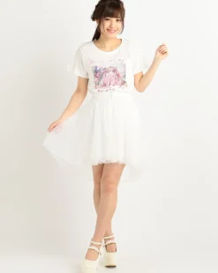 LIZ LISA Asymmetric Tulle Skirt