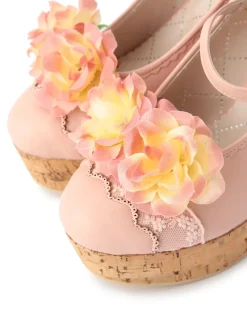 LIZ LISA Rose Wedge Pumps