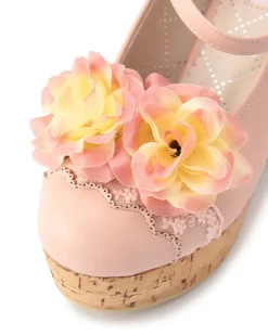 LIZ LISA Rose Wedge Pumps