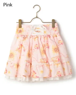 LIZ LISA Sunflower & Parfait Sukapan Skirt