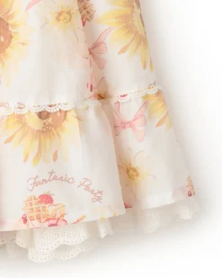 LIZ LISA Sunflower & Parfait Sukapan Skirt