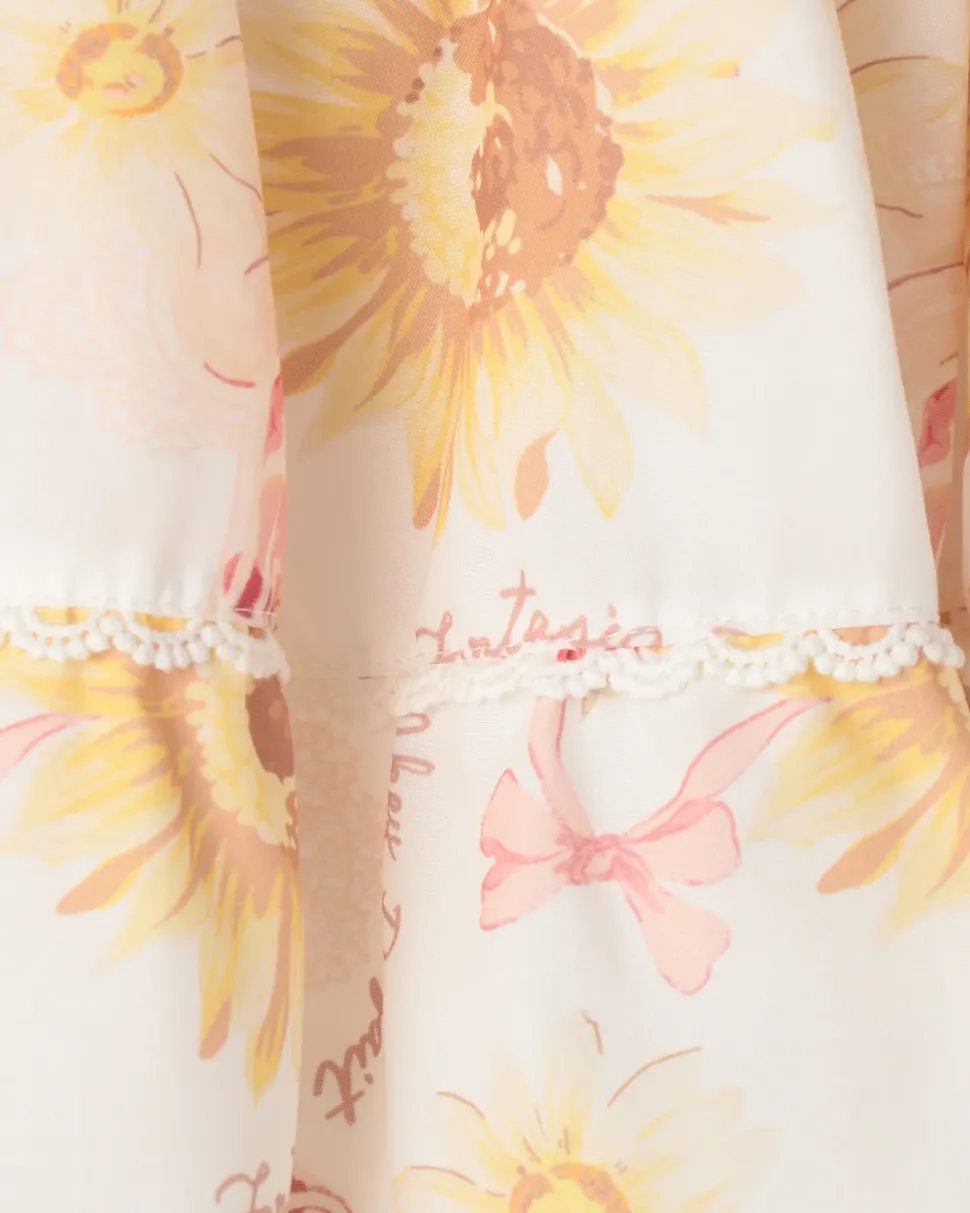 LIZ LISA Sunflower & Parfait Sukapan Skirt