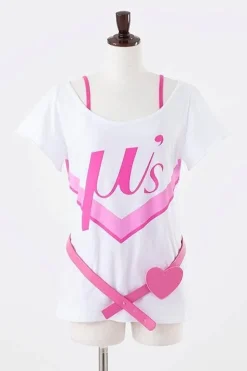 Love Live! Happy Maker! Honoka T-Shirt Cosplay Set