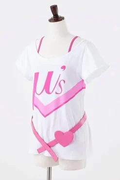 Love Live! Happy Maker! Honoka T-Shirt Cosplay Set