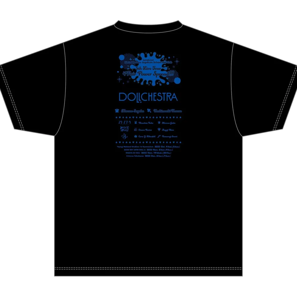 Love Live! Hasu no Sora Jogakuin School Idol Club 5th Live Tour ~4Pair Power Spread!!!!~ T-shirt DOLLCHESTRA