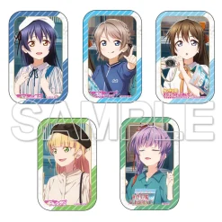 Love Live! Series Odekake Love Live! Square Tin Badge Set Umi & You & Shizuku & Sumire & Kozue