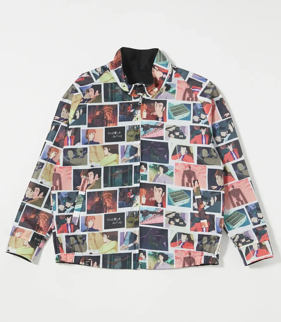 Lupin the Third Saraba Itoshiki Lupin yo Black Reversible Jacket
