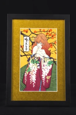 Lupin the Third Ukiyoe Woodblook Print - Fujiko Mine