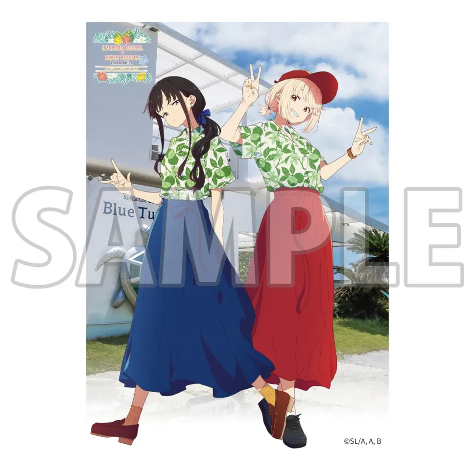 Lycoris Recoil Lycoreco Miyako! 2025 in Miyako Island A3 Clear Poster Kariyushi Ver.