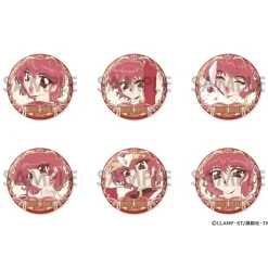 Magic Knight Rayearth Tin Badge Set Hikaru Shidou ga Ippai Selection