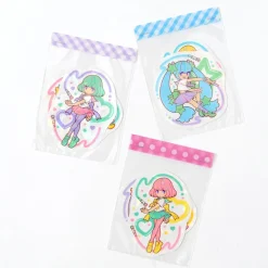 Magical Lip Girls Hologram Clear Stickers