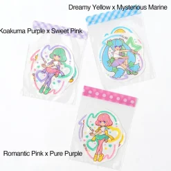 Magical Lip Girls Hologram Clear Stickers