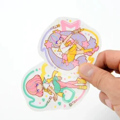Magical Lip Girls Hologram Clear Stickers