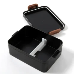 Maki-e Rabbit Wide Bento Box