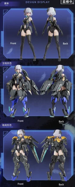 Mecha Angel Series Black Swan Elysia 1/12 Scale Action Plastic Model Kit