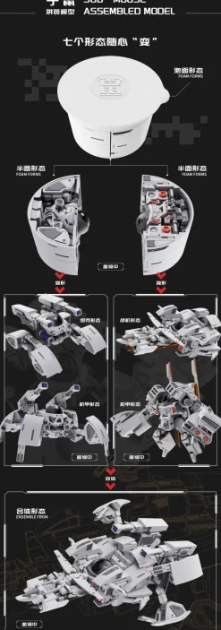 Mecha Beast in Cup Noodle Zodiac Mecha Series Rat Non-Scale Plastic Model Kit