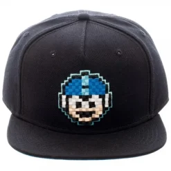 Mega Man 8-Bit Black Snapback