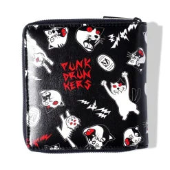 Meow Black Wallet