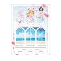 Miss Kobayashi's Dragon Maid Acrylic Diorama Tohru & Kanna & Elma: Swimsuit Wedding Ver.