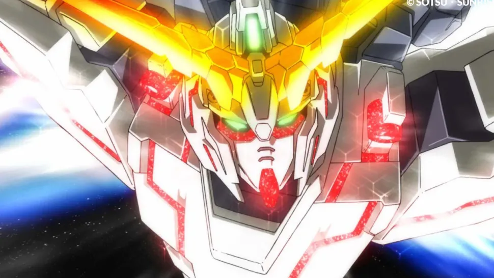 Mobile Suit Gundam Unicorn Blu-ray Box Complete Edition w/ RG 1/144 Unicorn Gundam PerfectIbility & Original Art Board