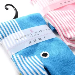 Nagomi Modern Women's Tabi Socks - Whale