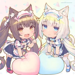 Nekopara Cushion Cover Chocola & Vanilla