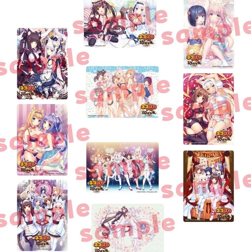 Nekopara 10th Anniversary Exhibition in Bashamichi Acrylic Trading Card Box Set