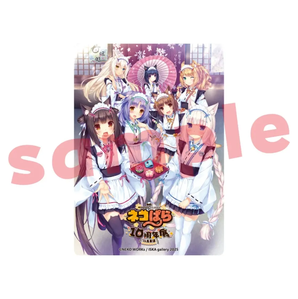 Nekopara 10th Anniversary Exhibition in Bashamichi Acrylic Trading Card Box Set