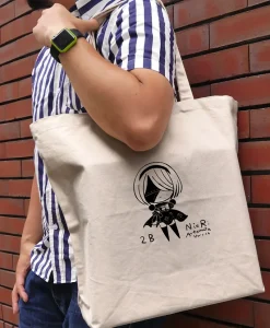 NieR: Automata Ver 1.1A 2B Large Tote Bag Deformed Ver. Natural