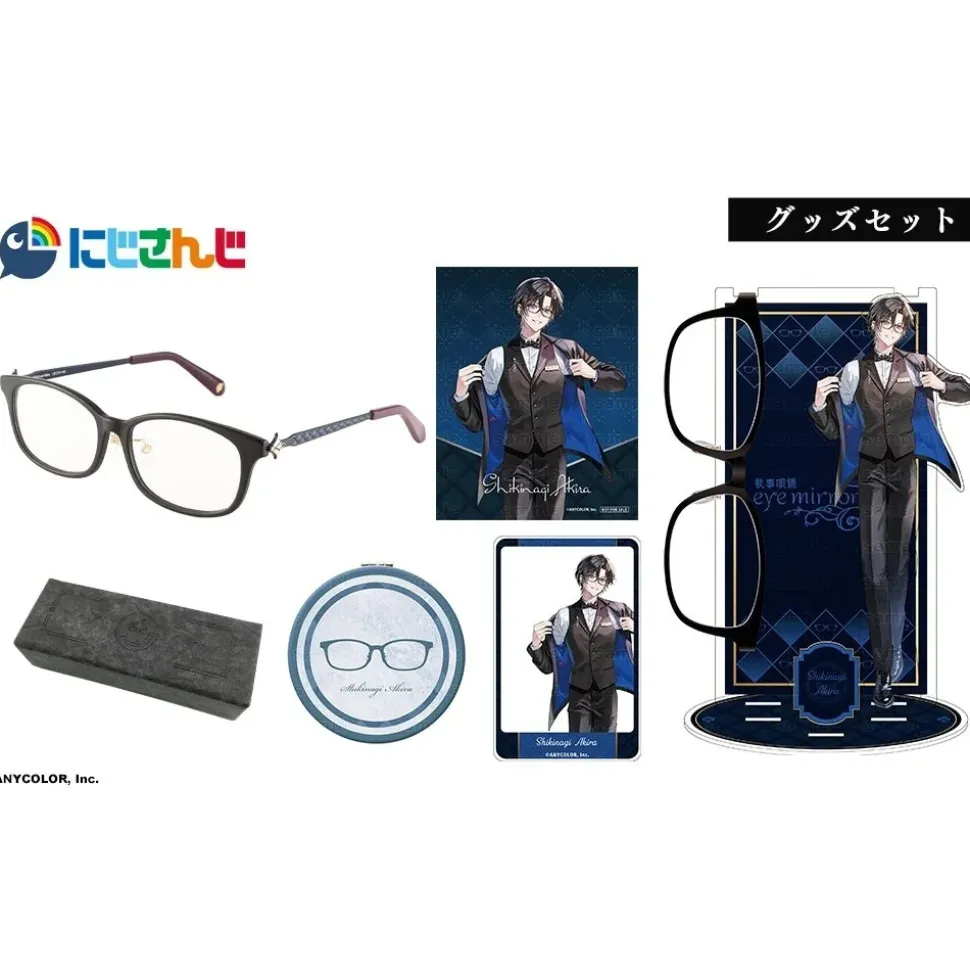 NIJISANJI VOLTACTION Collaboration Glasses Shikinagi Akira Model & Goods Set