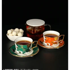 Noritake × Demon Slayer: Kimetsu no Yaiba Tanjiro Kamado & Kyojuro Rengoku Cup & Saucer Set