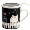 Nyanta Covered Tea Strainer Mug