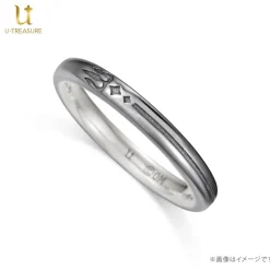 Obey Me! Belphegor Black-Coated Silver Ring