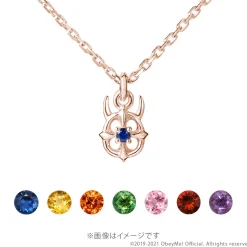 Obey Me! 10K Pink Gold Logo Necklace