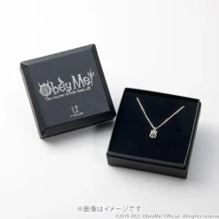 Obey Me! 10K Pink Gold Logo Necklace