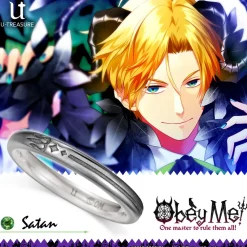 Obey Me! Satan Silver Ring