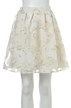 OLIVE des OLIVE Floral Organdy Skirt