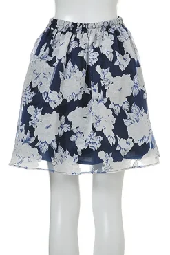 OLIVE des OLIVE Floral Organdy Skirt