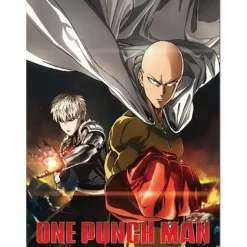One-Punch Man Saitama & Genos Sublimation Throw Blanket