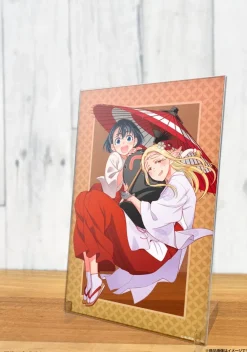 Otaku Elf Manga Edition Elda & Koito Acrylic Art Stand Oilpaper Umbrella Ver.