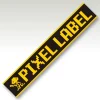 Pixel Label Yellow Muffler Towel